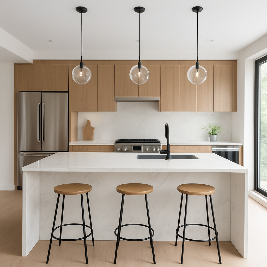 Cucina open space - murature.