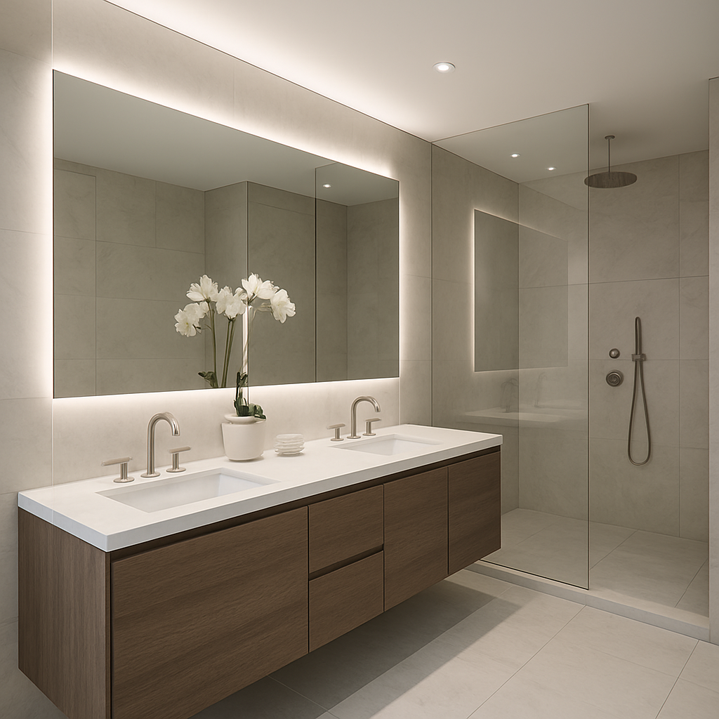Bagno padronale - murature.